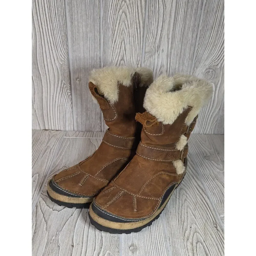 Merrell Taiga Buckle Waterproof Leather Boots Womens Size 7.5